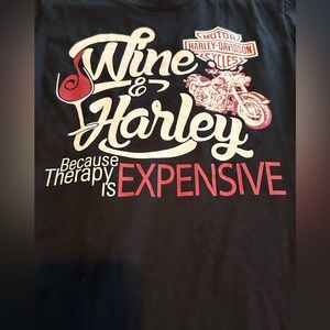Harley t-shirt, never worn. Says large, fits like a medium